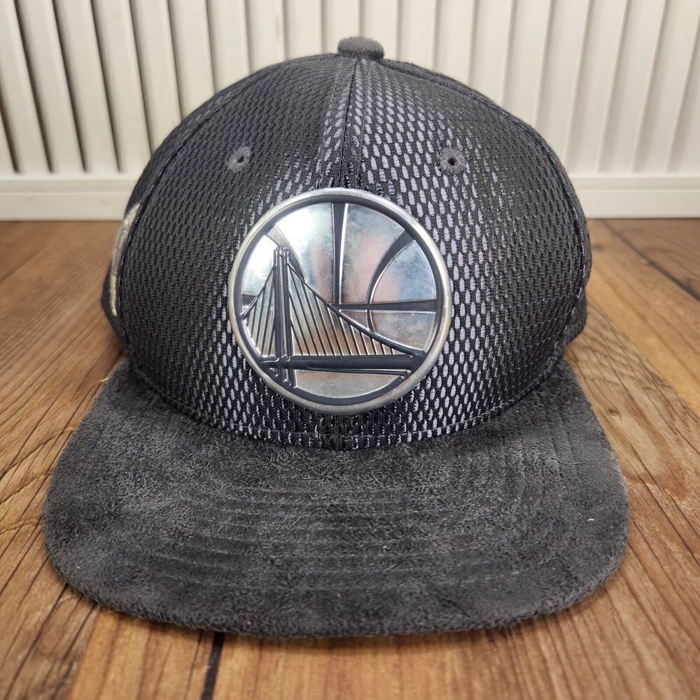 New Era 9fifty Golden State Warriors Hat Cap Snapback Youth Gray NBA Team Sports - Picture 2 of 12
